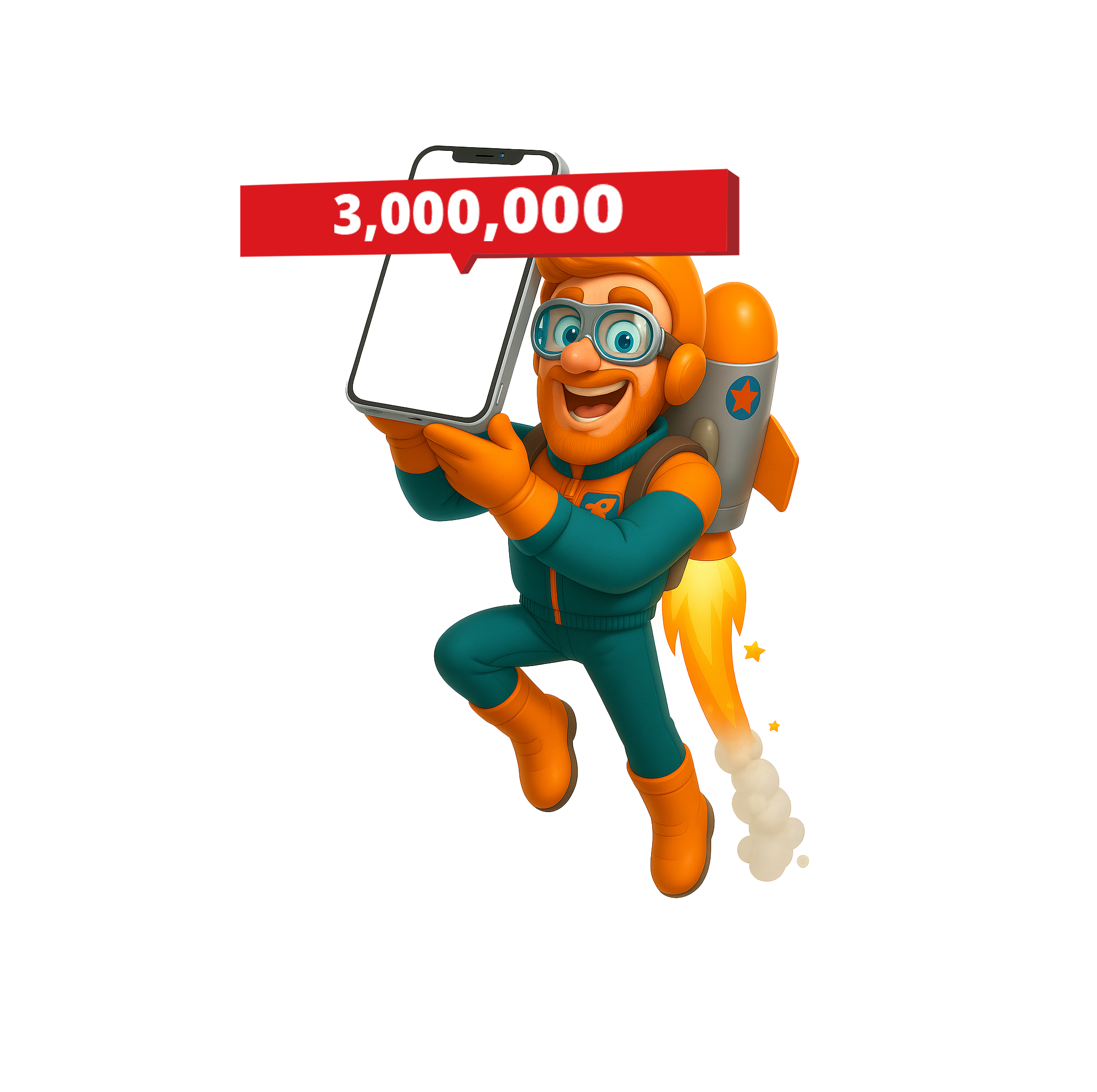 AI Rocketman Mascot Illustration